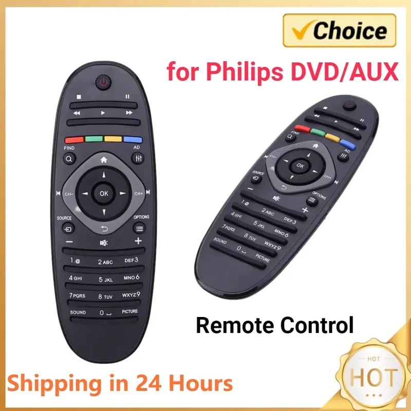 Universal-TV-Fernbedienung, Digital-TV/DVD/AUX-Fernbedienung, Ersatz-Controller, Ersatz-Home-Video-Zubehör für Philips DVD/AUX