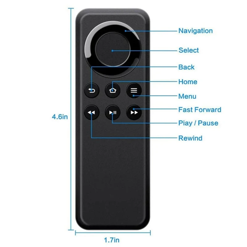 Bluetooth-kompatible TV-Fernbedienung für Amazon Fire TV der 2. Generation, Fire TV, Fire Stick, TV-Player-Box CV98LM