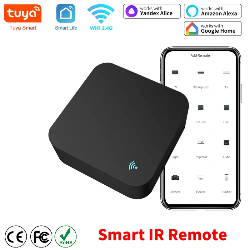 Tuya Smart IR Remote WiFi Universal-Fernbedienung für Klimaanlage TV Arbeit mit Alexa Google Home Assistent Yandex Alice
