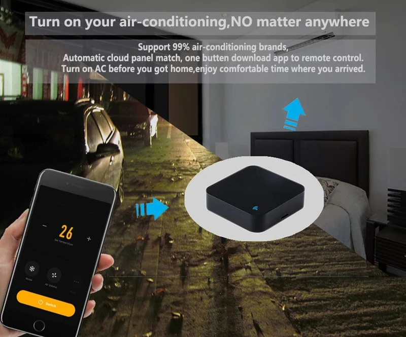 Tuya Smart IR Remote WiFi Universal-Fernbedienung für Klimaanlage TV Arbeit mit Alexa Google Home Assistent Yandex Alice