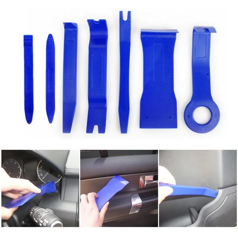 7-teiliges Werkzeugset aus Kunststoff für die Autoreparatur, Voiture-Innentürplanke, Hebel, Auto-Entfernung