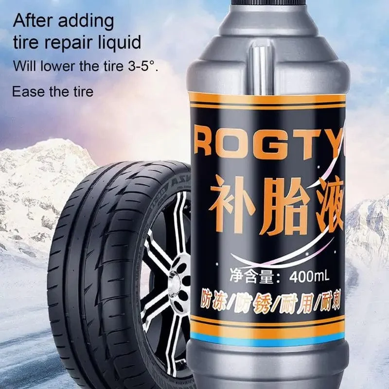 Reifendichtmittel, 400 ml, großes Fassungsvermögen, Reparaturset für Autoreifen, zerstörungsfreies, schnelles Reparaturset für platte Reifen für kleine und mittlere Räder
