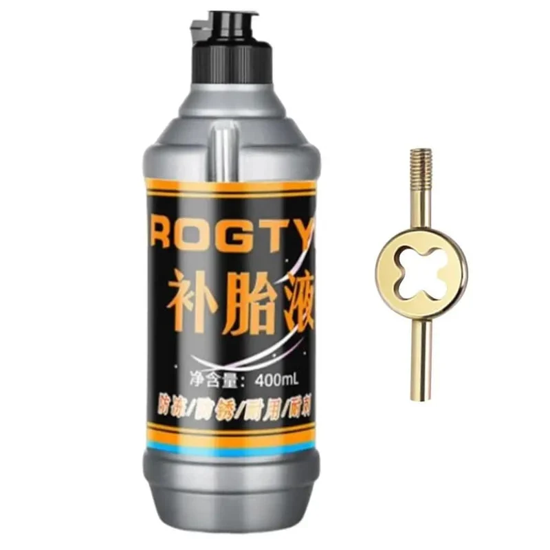 Reifendichtmittel, 400 ml, großes Fassungsvermögen, Reparaturset für Autoreifen, zerstörungsfreies, schnelles Reparaturset für platte Reifen für kleine und mittlere Räder