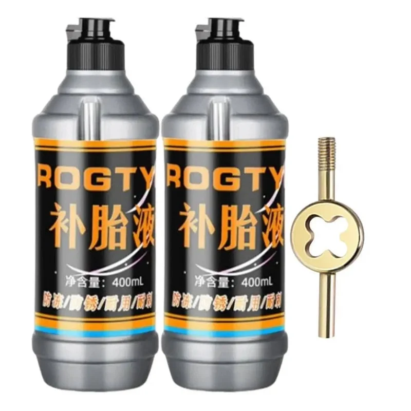 Reifendichtmittel, 400 ml, großes Fassungsvermögen, Reparaturset für Autoreifen, zerstörungsfreies, schnelles Reparaturset für platte Reifen für kleine und mittlere Räder
