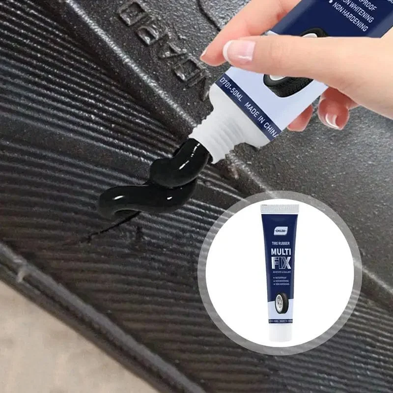 50 ml Schnellversiegelungskleber für die Reifenreparatur. Hochwirksamer, nicht korrosiver Verbindungskleber mit starker Klebkraft für die Reifenleckversiegelung