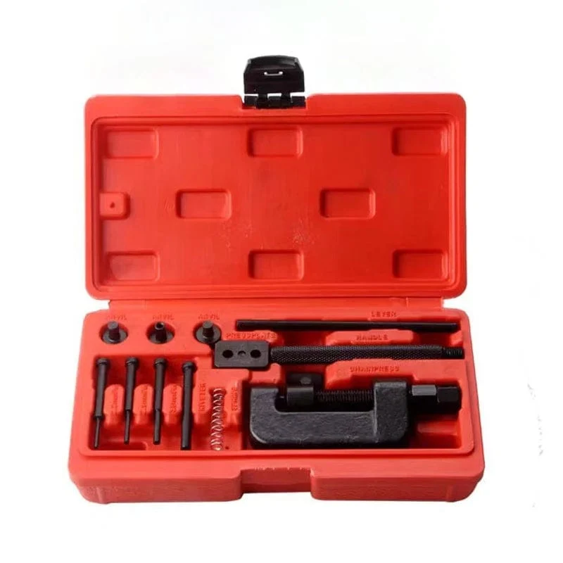 Motorrad-Fahrrad-Kettentrenner-Splitter-Nietwerkzeug-Reparatur-Werkzeug-Set startet Kettenstift-Pressgriff Motorrad-Kettennieter