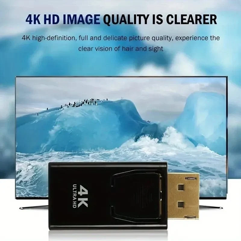 DP zu HDTV 4K Anschluss DisplayPort DP Stecker auf HDMI Buchse Adapter Konverter Video Audio Stecker Schalter für Computer TV Laptop