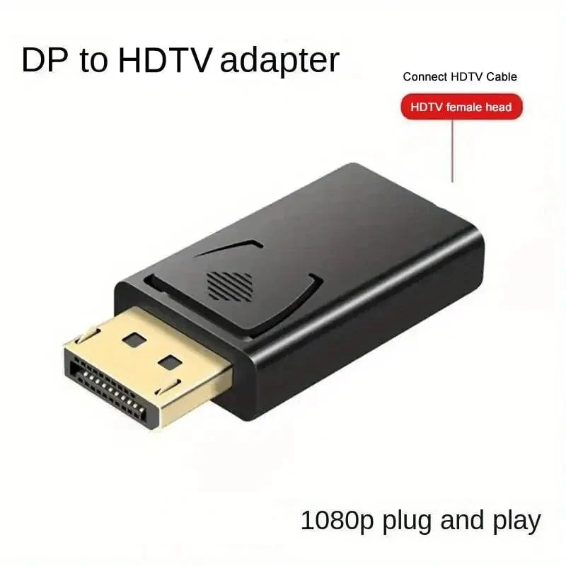 DP zu HDTV 4K Anschluss DisplayPort DP Stecker auf HDMI Buchse Adapter Konverter Video Audio Stecker Schalter für Computer TV Laptop