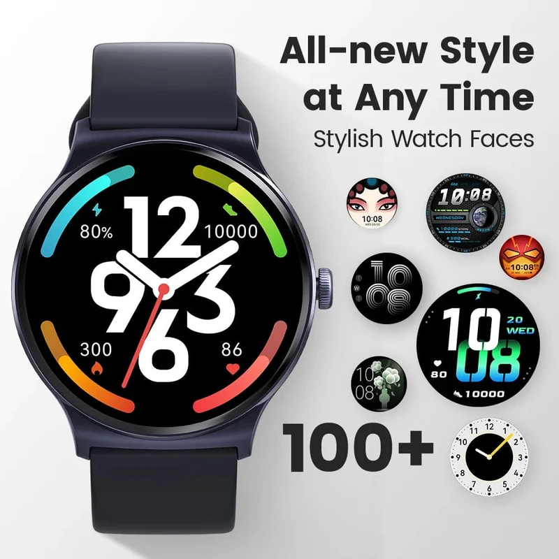HAYLOU Solar Lite Smart Watch, über 100 Trainingsmodi, Smartwatch, Herzfrequenz, Blutsauerstoffüberwachung, Schlaf- und Stresstests, Sportuhr