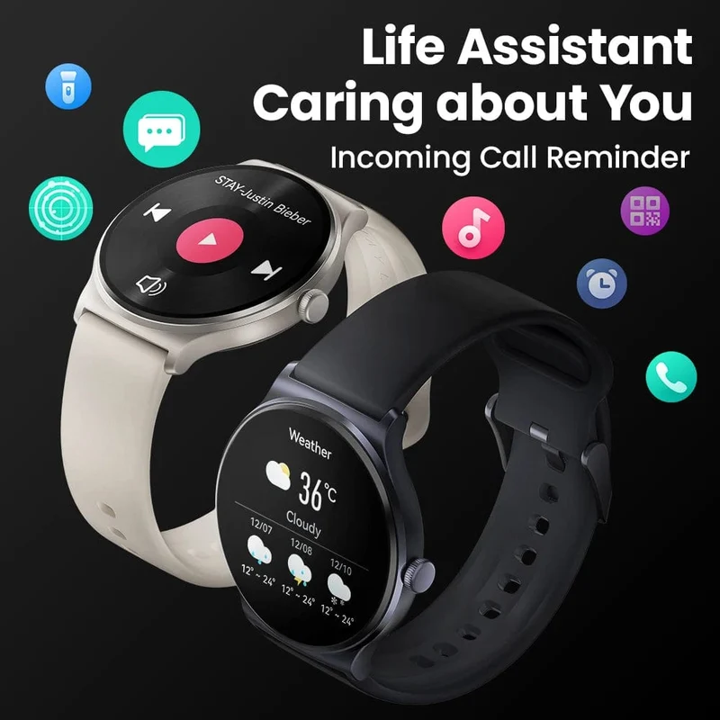 HAYLOU Solar Lite Smart Watch, über 100 Trainingsmodi, Smartwatch, Herzfrequenz, Blutsauerstoffüberwachung, Schlaf- und Stresstests, Sportuhr