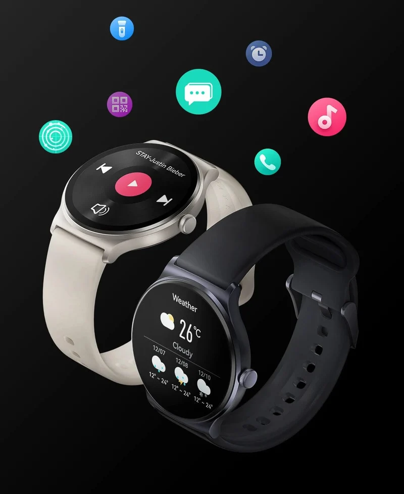 HAYLOU Solar Lite Smart Watch, über 100 Trainingsmodi, Smartwatch, Herzfrequenz, Blutsauerstoffüberwachung, Schlaf- und Stresstests, Sportuhr