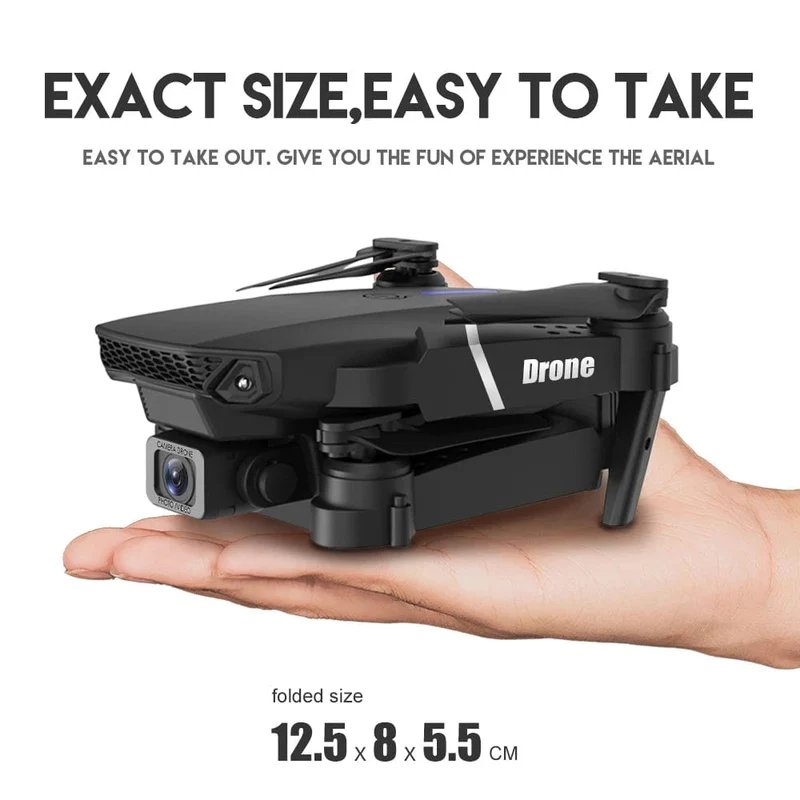 KBDFA 2023 Neue E88 Pro WIFI FPV Drohne Weitwinkel HD 4K 1080P Kamera Höhe halten RC Faltbarer Quadcopter Eders Hubschrauber Spielzeug Geschenk