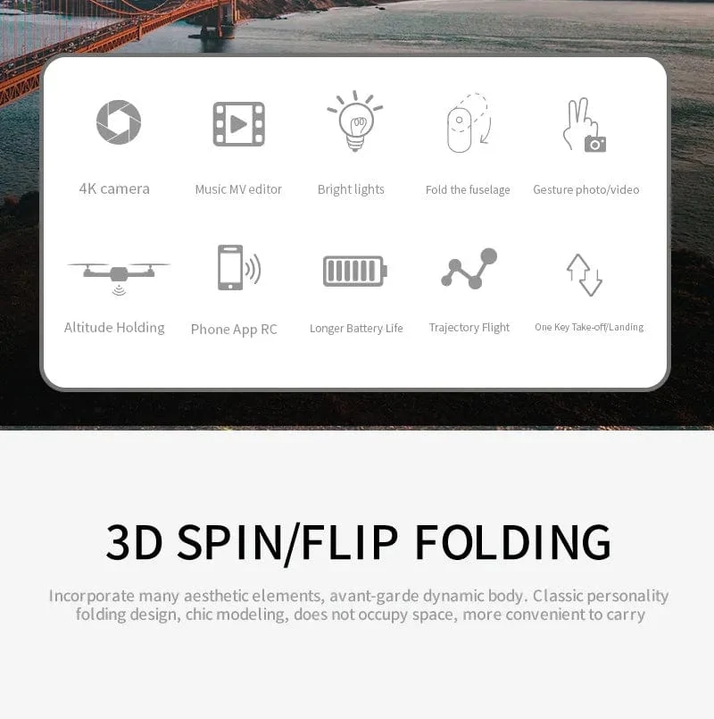 KBDFA 2023 Neue E88 Pro WIFI FPV Drohne Weitwinkel HD 4K 1080P Kamera Höhe halten RC Faltbarer Quadcopter Eders Hubschrauber Spielzeug Geschenk