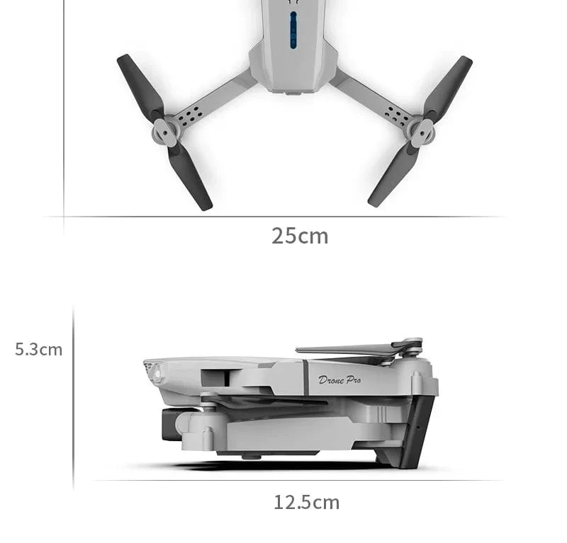 KBDFA 2023 Neue E88 Pro WIFI FPV Drohne Weitwinkel HD 4K 1080P Kamera Höhe halten RC Faltbarer Quadcopter Eders Hubschrauber Spielzeug Geschenk