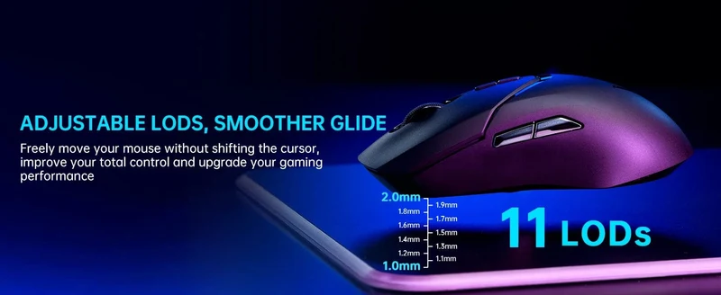Rapoo VT9PRO Kabellose Gaming-Maus Esports Grade 68g Ultra-Light 26000DPI 8 Tasten Optische PAW3398 Computermaus für Laptop-PC