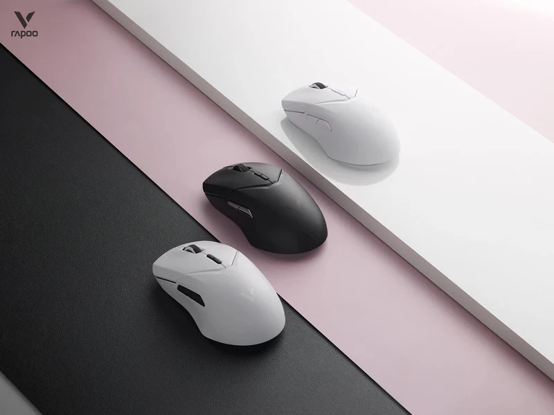 Rapoo VT9PRO Kabellose Gaming-Maus Esports Grade 68g Ultra-Light 26000DPI 8 Tasten Optische PAW3398 Computermaus für Laptop-PC