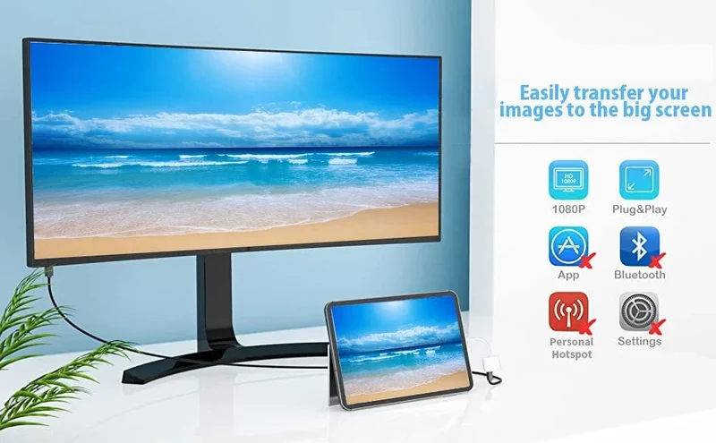 8-poliger Anschluss zum HDMI-Adapter, 1080P-Bildschirmkonverter, kompatibler iPhone-zu-HDMI-Adapter für iPhone-iPod-Modelle, TV-Monitore, Projektor