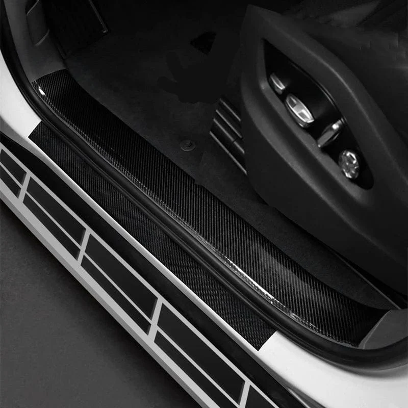 Nano Carbon Fiber Auto Aufkleber DIY Paste Schutz Streifen Auto Tür Schwelle Seitenspiegel Anti Scratch Band Wasserdichte Schutz Film