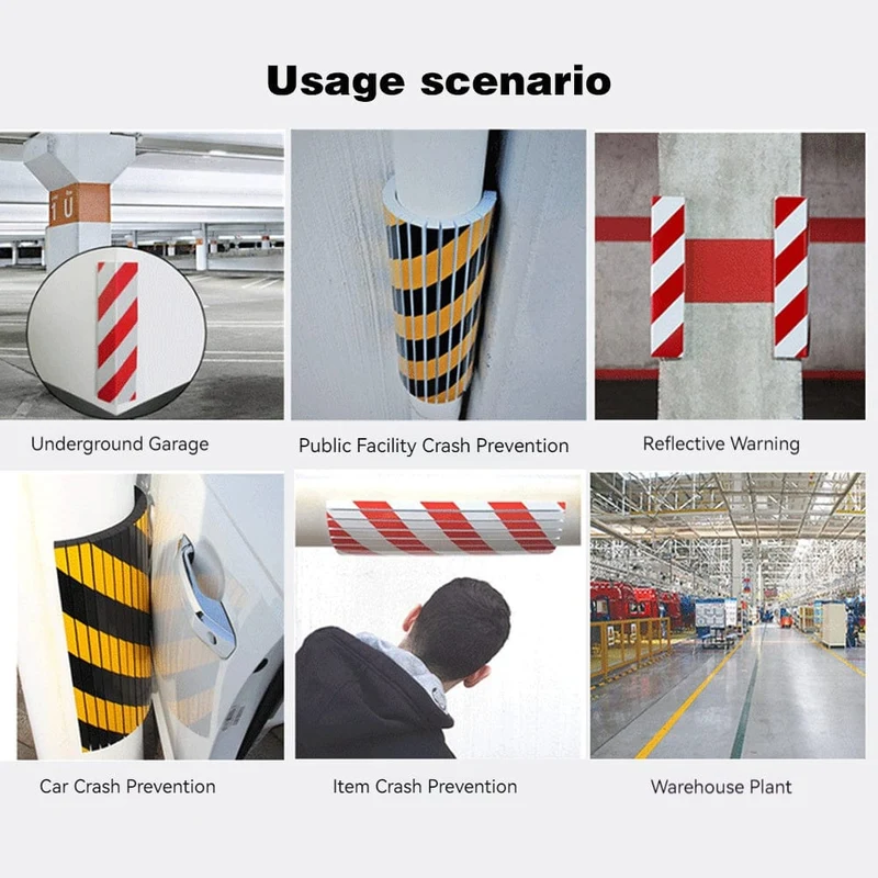 4 STK. Parkplatz-Wandschutz, Schaumstoffkanten- und Eckenschutz, Antikollisionsaufkleber, Garagensäulen, kratzfest, sicherer Autotür-Stoßstangenschutz
