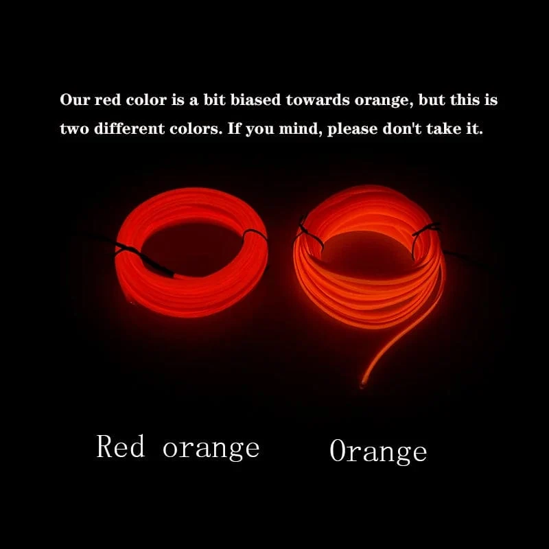 5m Auto Innenraum Atmosphäre Beleuchtung LED Streifen 5V DIY Flexible EL Neon Kalt Licht Linie Rohr Mit USB Auto Dekoration Umgebungs Lampe