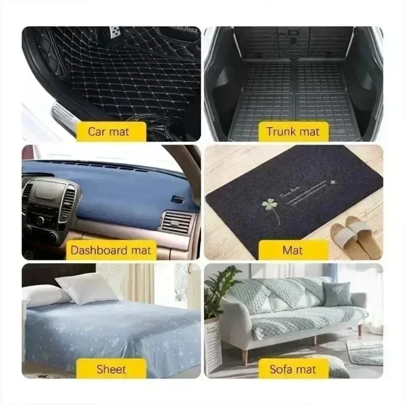 Teppich-Befestigungsaufkleber, 100/2 Stück, doppelt hochklebend, für Autos, feste Flicken, rutschfeste Matte, Fußmatten für den Heimboden, rutschfeste Griffbänder, neu