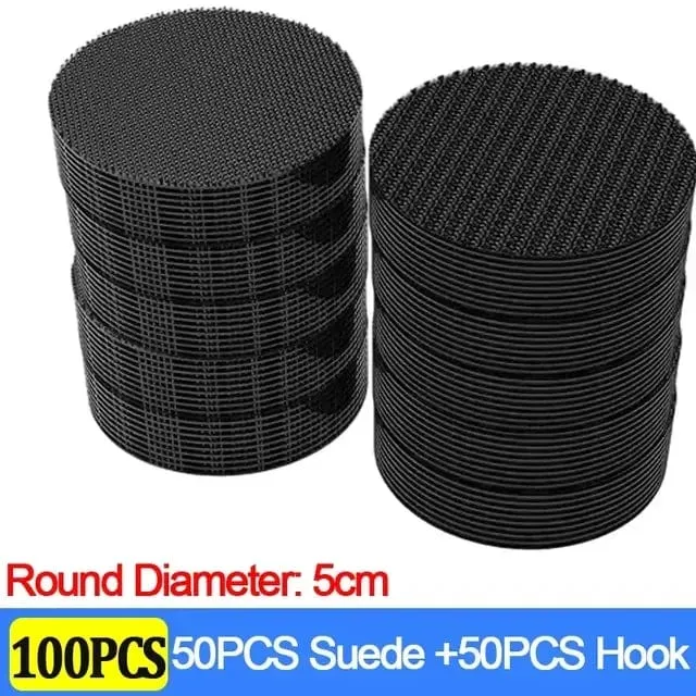 Teppich-Befestigungsaufkleber, 100/2 Stück, doppelt hochklebend, für Autos, feste Flicken, rutschfeste Matte, Fußmatten für den Heimboden, rutschfeste Griffbänder, neu