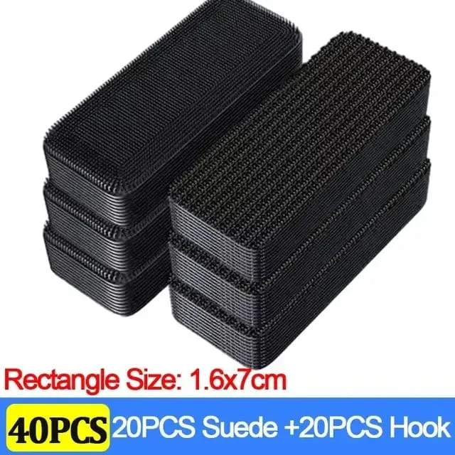 Teppich-Befestigungsaufkleber, 100/2 Stück, doppelt hochklebend, für Autos, feste Flicken, rutschfeste Matte, Fußmatten für den Heimboden, rutschfeste Griffbänder, neu