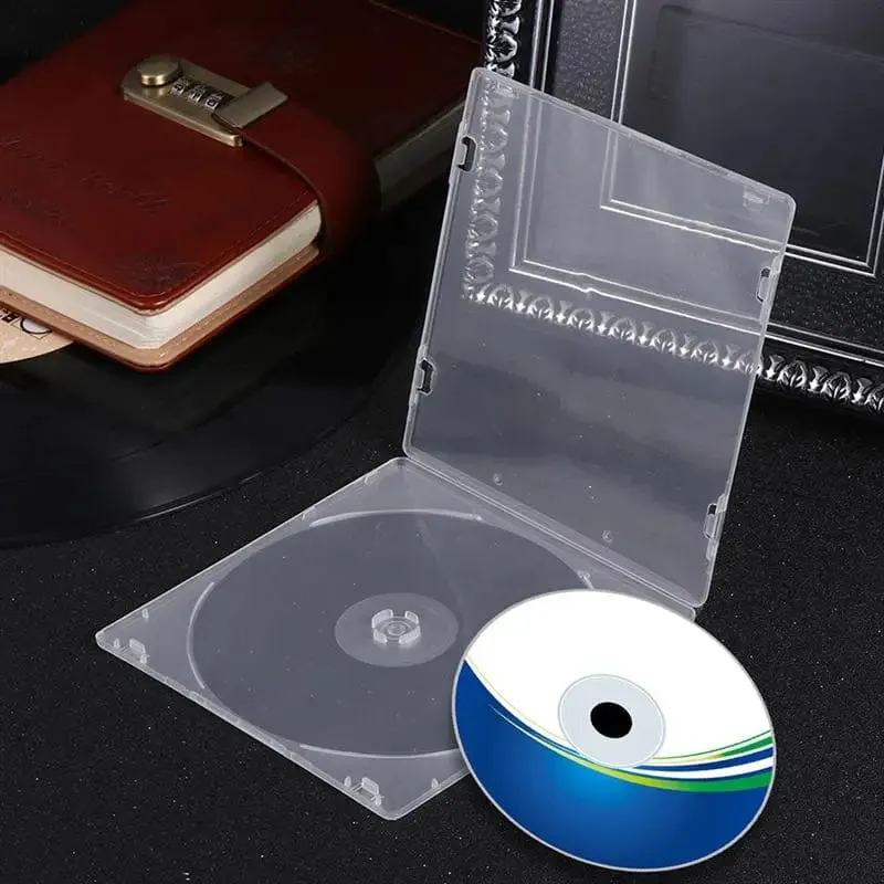 25-teiliges ultradünnes DVD-Case, transparentes CD-Case, tragbare CD-Aufbewahrungsbox für Heimkino