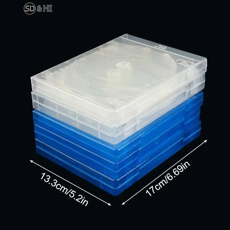 CD-Hülle, CD-Aufbewahrungsbox, 1 Stück, Blu-ray-Ersatzspielhüllen, Schutzbox für PS4, PS5, CD-DVD-Discs, Aufbewahrungshalterung