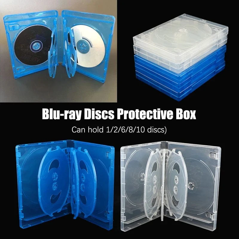 Hochwertige CD-Hülle CD-Aufbewahrungsbox Blu-ray-Ersatzspielhüllen Schutzbox für PS4 PS5 CD-DVD-Discs Aufbewahrungshalterungsbox