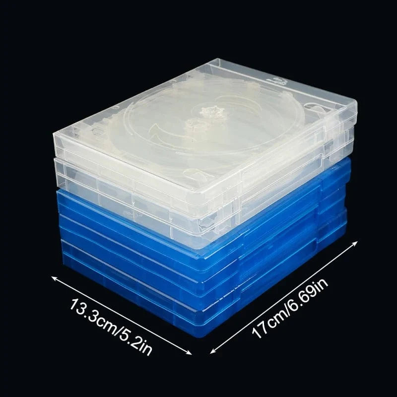 Hochwertige CD-Hülle CD-Aufbewahrungsbox Blu-ray-Ersatzspielhüllen Schutzbox für PS4 PS5 CD-DVD-Discs Aufbewahrungshalterungsbox