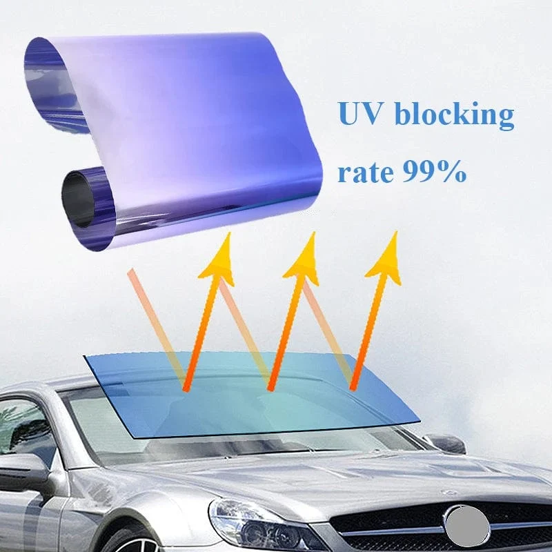 20X150cm Auto Sonnenschutz Frontscheibe Sonnenschutz Schutz Solar Fenster Tönung Film Wärmedämmung Farbwechsel Film Universal