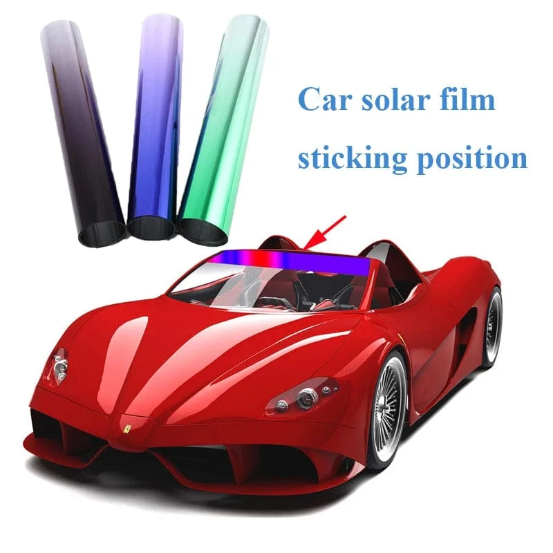 20X150cm Auto Sonnenschutz Frontscheibe Sonnenschutz Schutz Solar Fenster Tönung Film Wärmedämmung Farbwechsel Film Universal