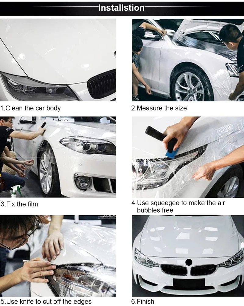 15*100/200cm Auto Schutz Rhino Haut Aufkleber Anti-Kratzer Fahrzeug Karosserie Lackschutz Vinyl Wrap Aufkleber Film Auto Zubehör