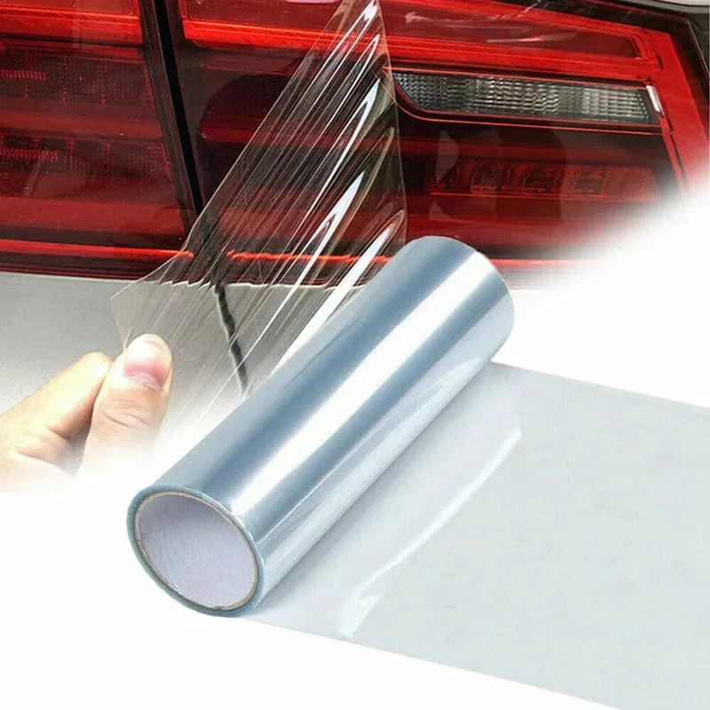 30*120cm Klare Licht Abdeckfolie Auto Klar Tönung Scheinwerfer Rücklicht Vinyl Film Nebel Licht Hinten Lampe Tönung film Aufkleber Aufkleber