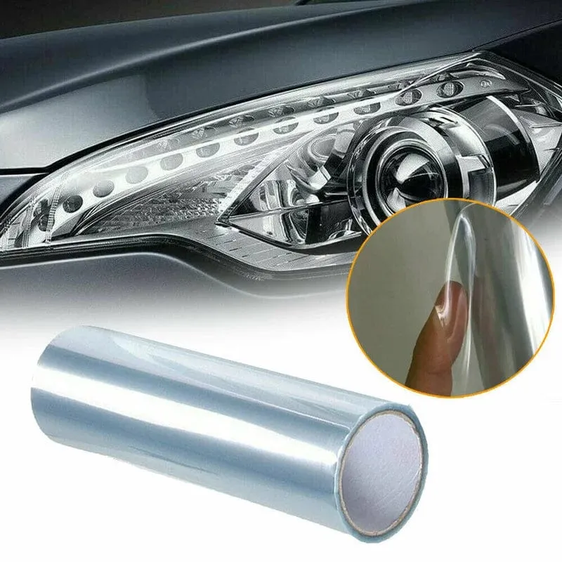 30*120cm Klare Licht Abdeckfolie Auto Klar Tönung Scheinwerfer Rücklicht Vinyl Film Nebel Licht Hinten Lampe Tönung film Aufkleber Aufkleber