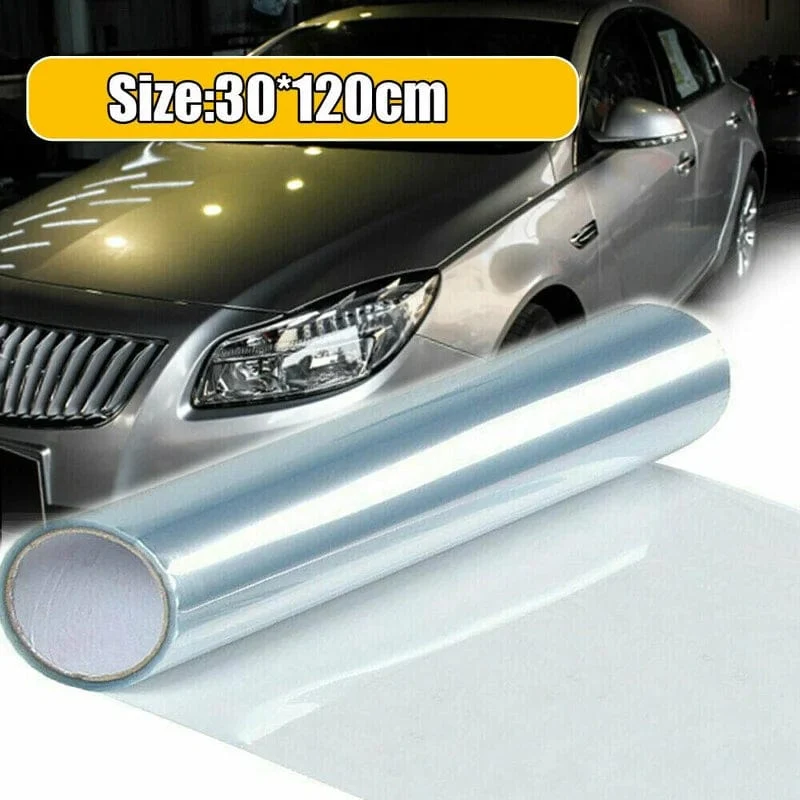 30*120cm Klare Licht Abdeckfolie Auto Klar Tönung Scheinwerfer Rücklicht Vinyl Film Nebel Licht Hinten Lampe Tönung film Aufkleber Aufkleber