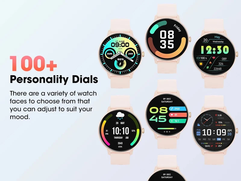 Karchilor 2024 Damen-Smartwatch, Bluetooth-Anruf, 1.39-Zoll-Touchscreen, Smartwatches für Männer, Gesundheitsüberwachung, IP67, wasserdicht, Fitness