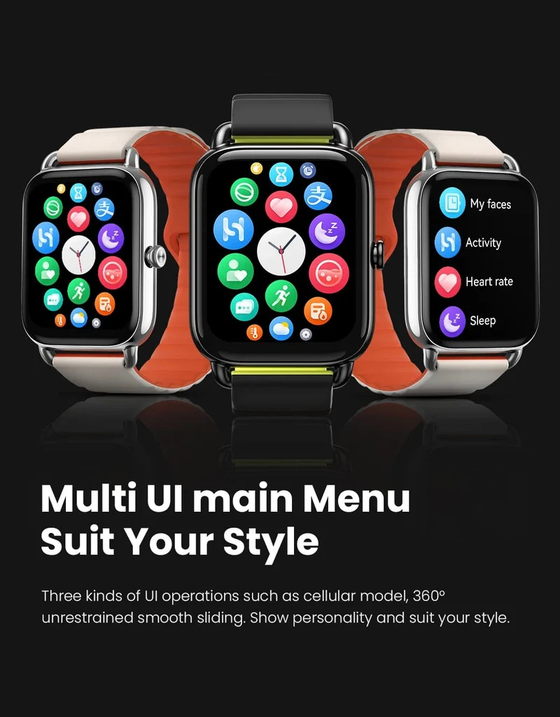 HAYLOU RS4 Plus Smartwatch 1.78'' AMOLED-Display 105 Sportmodi 10 Tage Akkulaufzeit Smart Watch SpO₂ Herzfrequenz Schlafmonitor