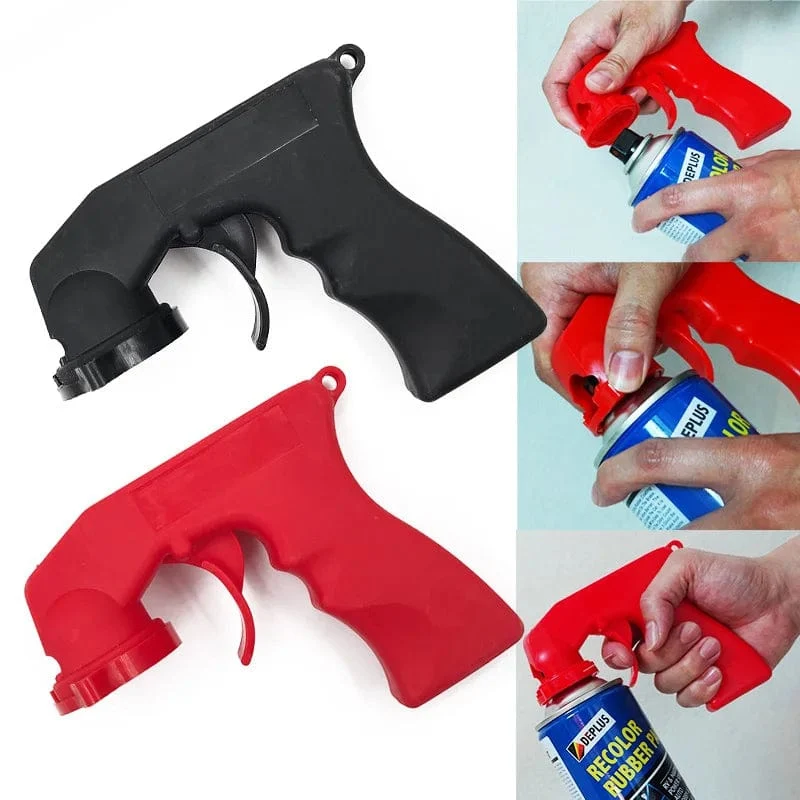 Adapter für Farbsprühflasche, Aerosol-Sprühgriff mit Vollgriff-Abzug, Verriegelungskragen, Wartungs- und Reparaturwerkzeug, Autozubehör