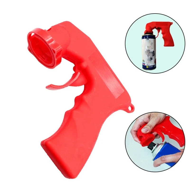 Adapter für Farbsprühflasche, Aerosol-Sprühgriff mit Vollgriff-Abzug, Verriegelungskragen, Wartungs- und Reparaturwerkzeug, Autozubehör