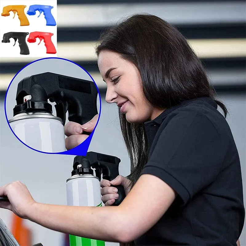 Adapter für Farbsprühflasche, Aerosol-Sprühgriff mit Vollgriff-Abzug, Verriegelungskragen, Wartungs- und Reparaturwerkzeug, Autozubehör