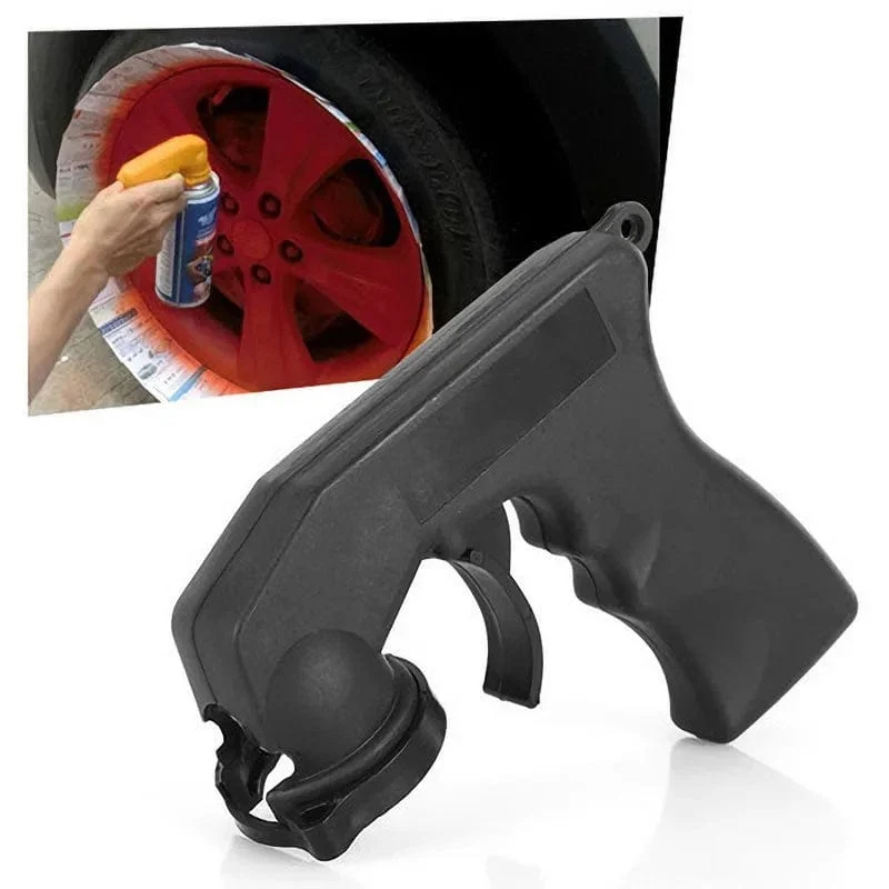 Adapter für Farbsprühflasche, Aerosol-Sprühgriff mit Vollgriff-Abzug, Verriegelungskragen, Wartungs- und Reparaturwerkzeug, Autozubehör