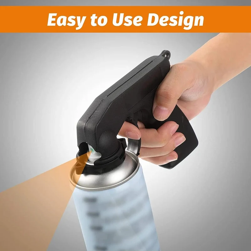 Adapter für Farbsprühflasche, Aerosol-Sprühgriff mit Vollgriff-Abzug, Verriegelungskragen, Wartungs- und Reparaturwerkzeug, Autozubehör