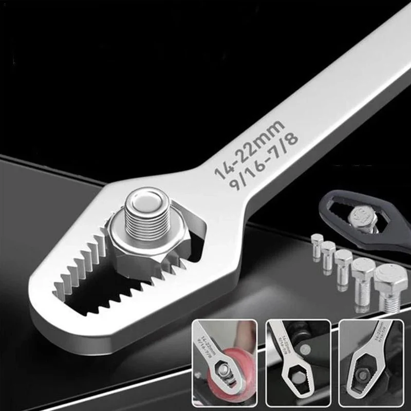 8-22 mm Universal-Torxschlüssel, selbstanziehender, verstellbarer Brillenschlüssel, Doppelkopf-Torxschlüssel, Handwerkzeuge für die Fabrik