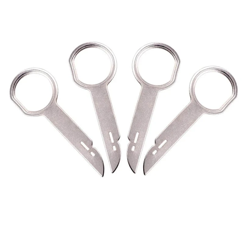 4 STÜCKE Radio Stereo Entfernung Extractor Schlüssel Release Pin Head Unit Audio Installieren Werkzeug Für VW Audi Ford Mercedes Benz Skoda Auto Teile