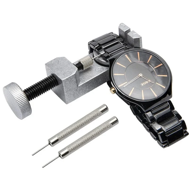 Armbandlöser, Uhrenarmband-Verbindungsstift-Entfernungswerkzeug-Set für Uhrmacher mit 3 zusätzlichen Stiften, Ersatz-Federsteg-Entferner-Set
