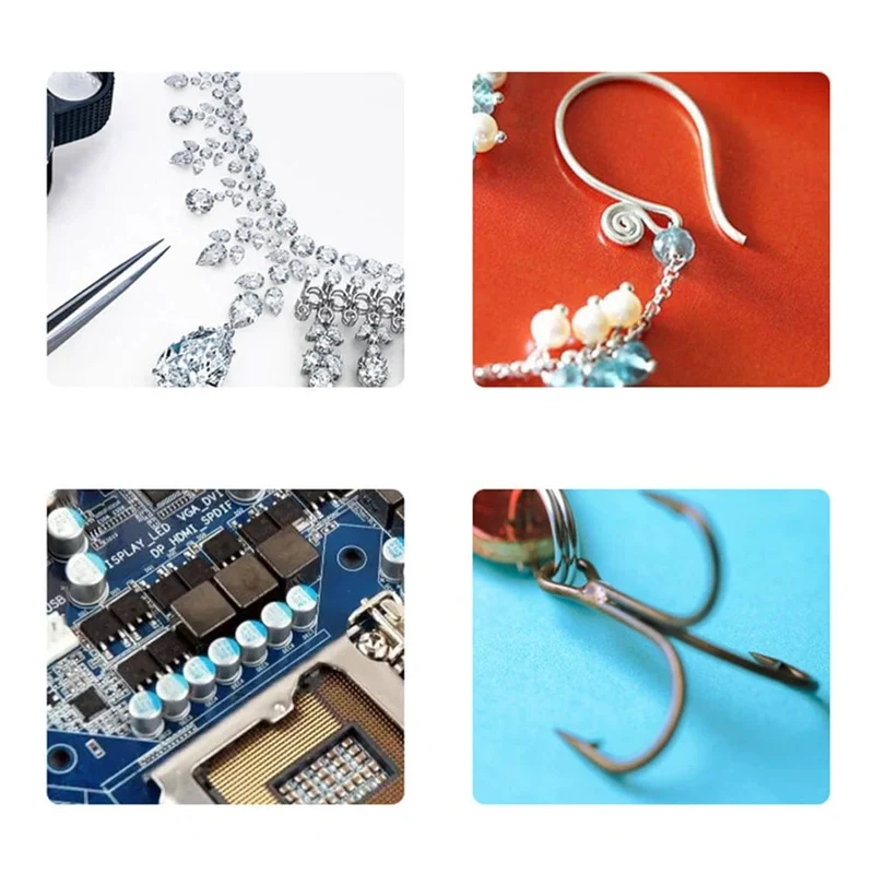 Schmuckzubehör Reparatur-Set zum Herstellen von Werkzeugen zum Schneiden/Biegen von Kupferdrähten Kleine Zange Pinzette Schere Öffner Ringwerkzeuge Taschenzange