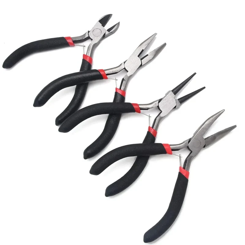 Schmuckzangen-Werkzeug- und Ausrüstungsset, lange Nadel, Rundzange zum Schneiden von Draht zur Herstellung von Schmuck, handgefertigte Accessoires, HK043