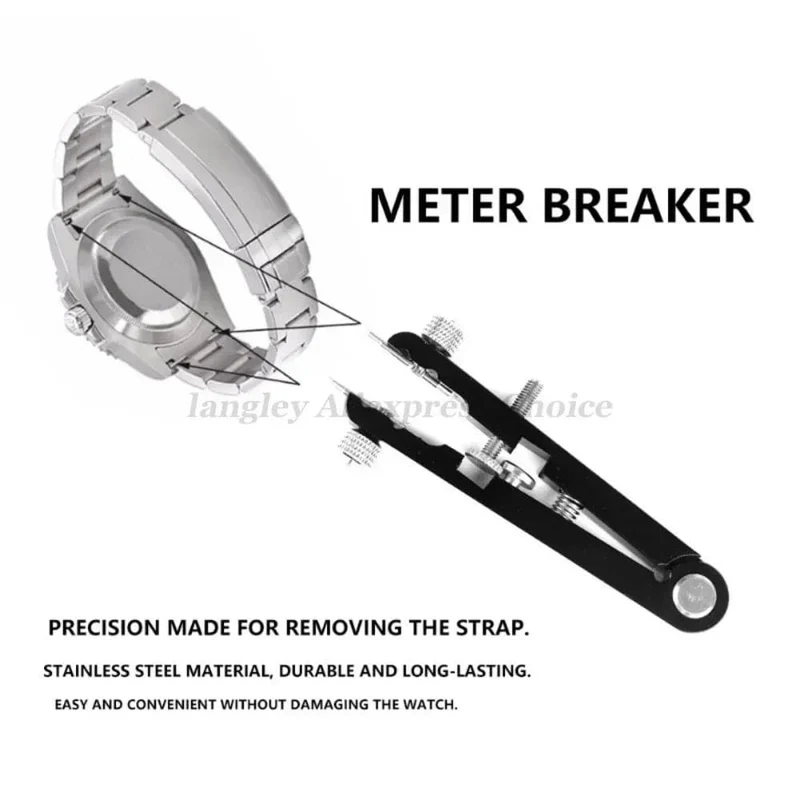 6825 Uhrzange Uhrfederstegzange Werkzeugsatz Pinzettenentfernung Armband mit Schraubenversteller Längenersatz Reparatur